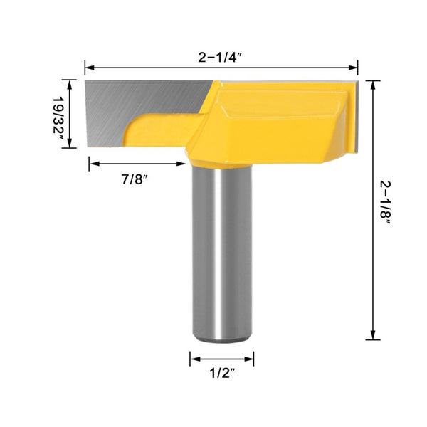 Tooltekt® Raboteuse et fraise à rainure - queue de 1/2"