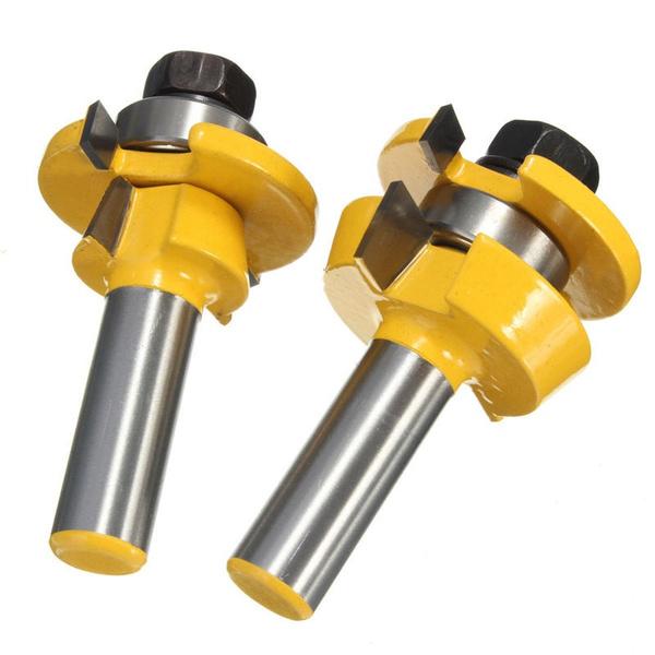 Tooltekt® Rail and Stile Shaker Cutter Router Bit Set - 1/2" Shank