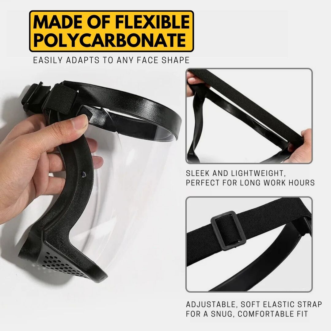 Tooltekt® Anti-Dust & Fog-Free Face Shield