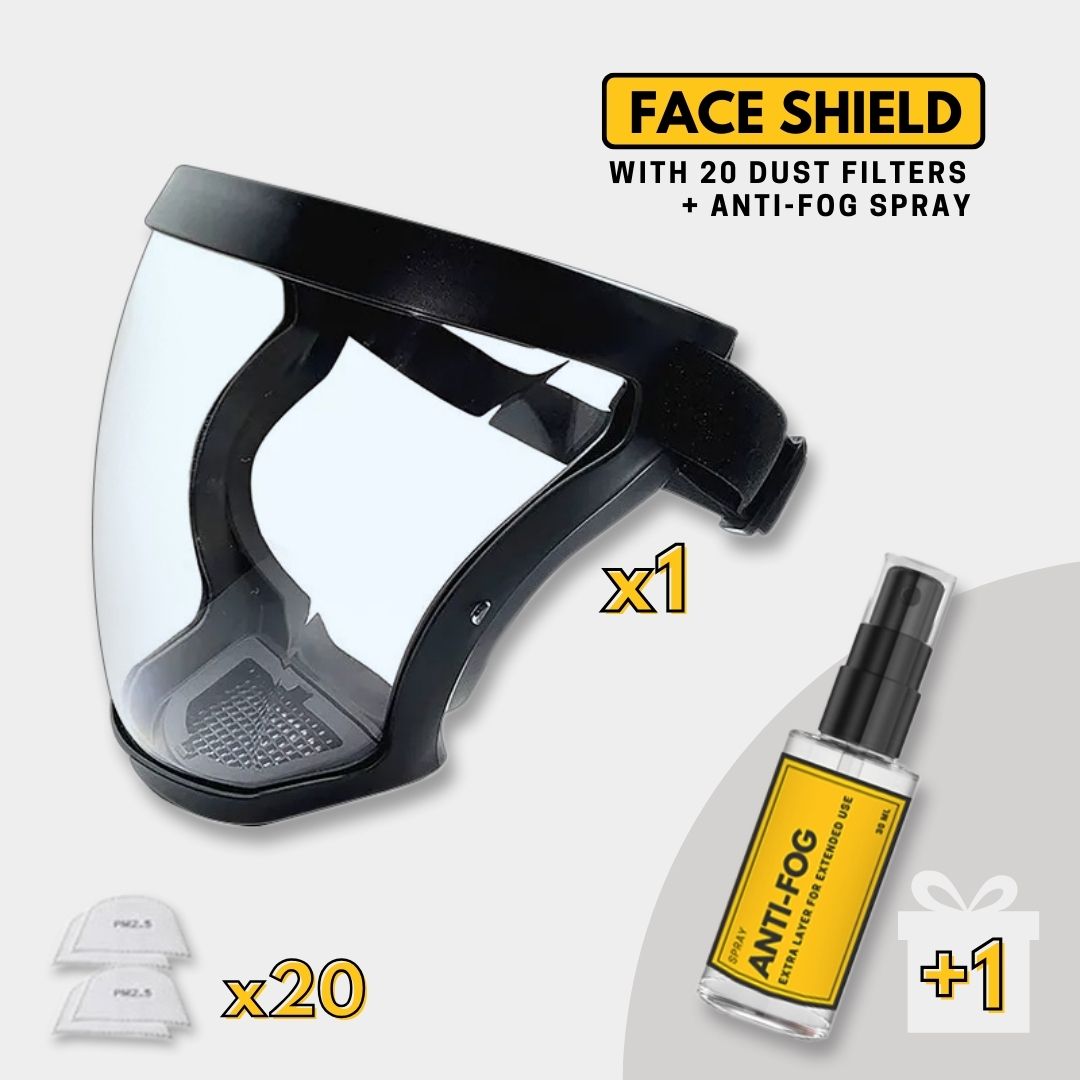 Tooltekt® Anti-Dust & Fog-Free Face Shield
