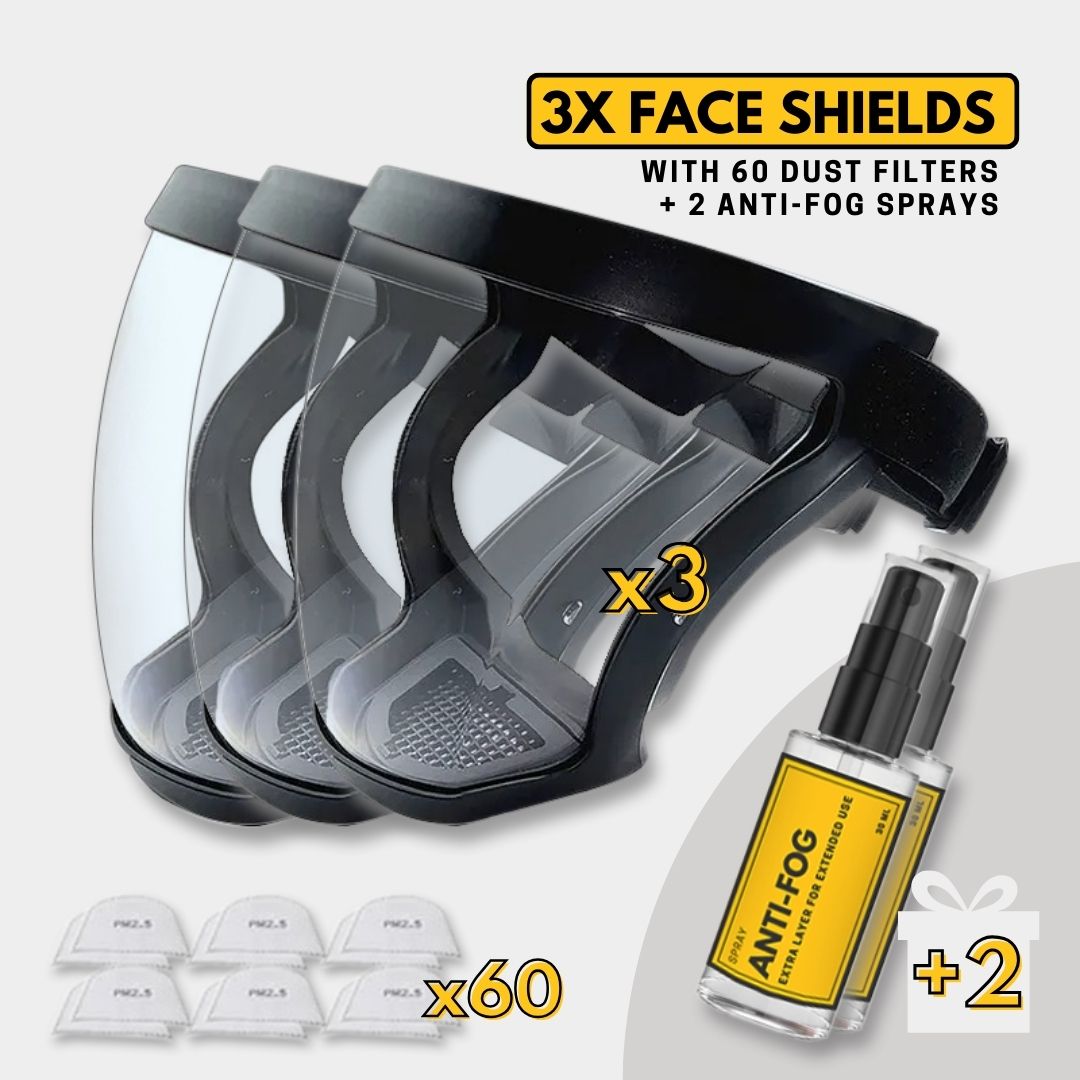 Tooltekt® Anti-Dust & Fog-Free Face Shield