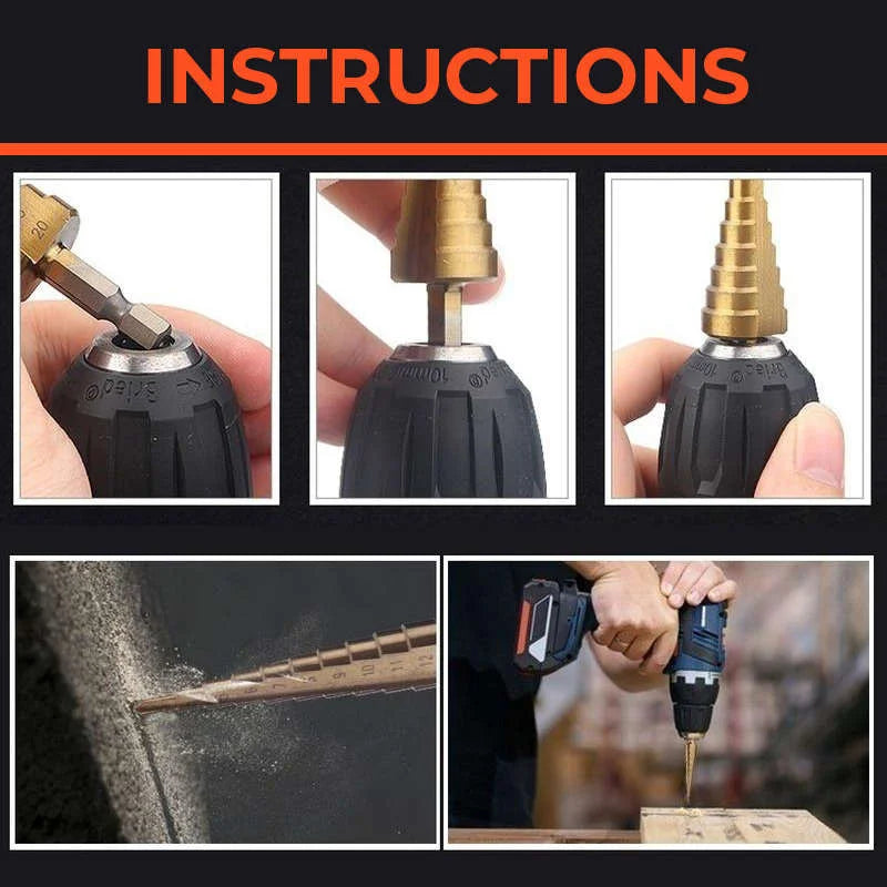 Tooltekt® Titanium Plating Drill Bit Set(6pcs)
