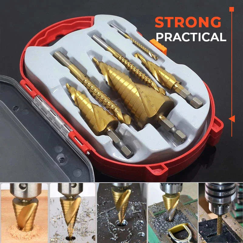 Tooltekt® Titanium Plating Drill Bit Set(6pcs)
