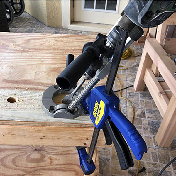 Multi-Angle Drill Guide with Chuck, Drill Press Stand, Adjustable Angle Drill Holder Guide, Stand Drill Guide Attachment