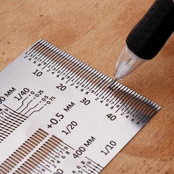 T -TYPE ULTRA PRECISION MEASURE MARK SCRIBING RULER levoite