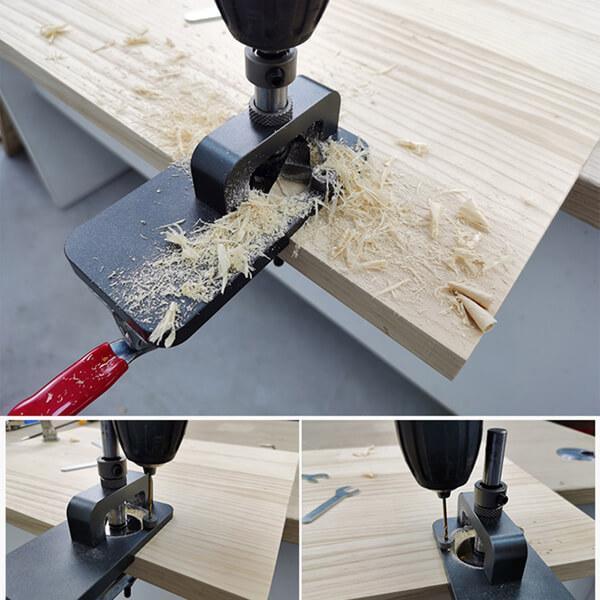 Woodworking Hole Drilling Guide Locator 35mm Hinge Boring Jig levoite