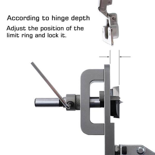 Woodworking Hole Drilling Guide Locator 35mm Hinge Boring Jig levoite