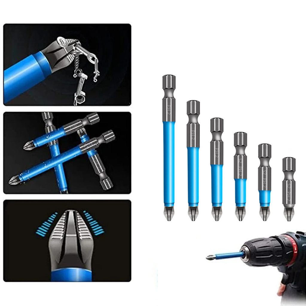 Tooltekt® Anti-Slip Drill Bit Set (6 Pcs)