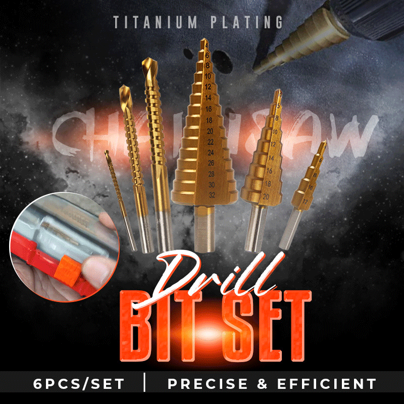 Tooltekt® Titanium Plating Drill Bit Set(6pcs)