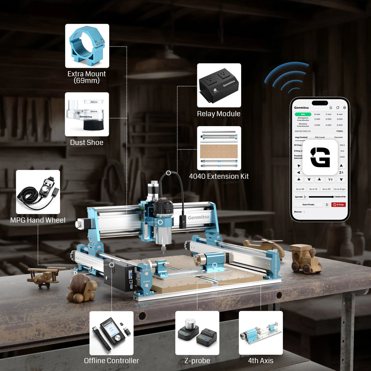 Genmitsu 4040-PRO MAX desktop CNC router, photo 4