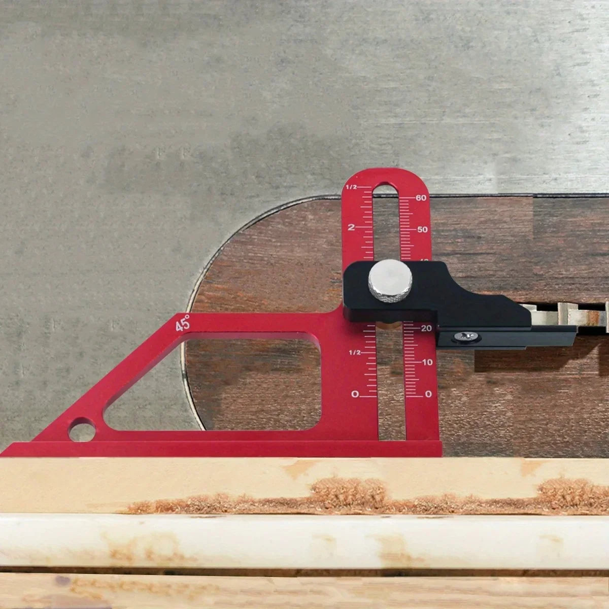 Table saw and router height setting gauge, photo 6