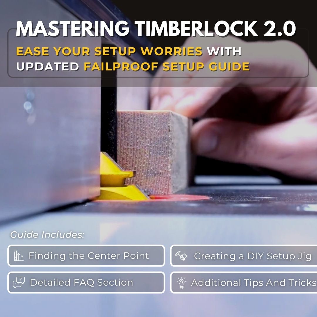 TimberLock® 45° Lock Gehrungsfräser – 1/2 Zoll Schaft 