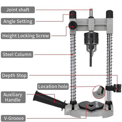 Levoite™ Multi Angled Hole Drill Guide Jig Attachment Portable Drill Guide