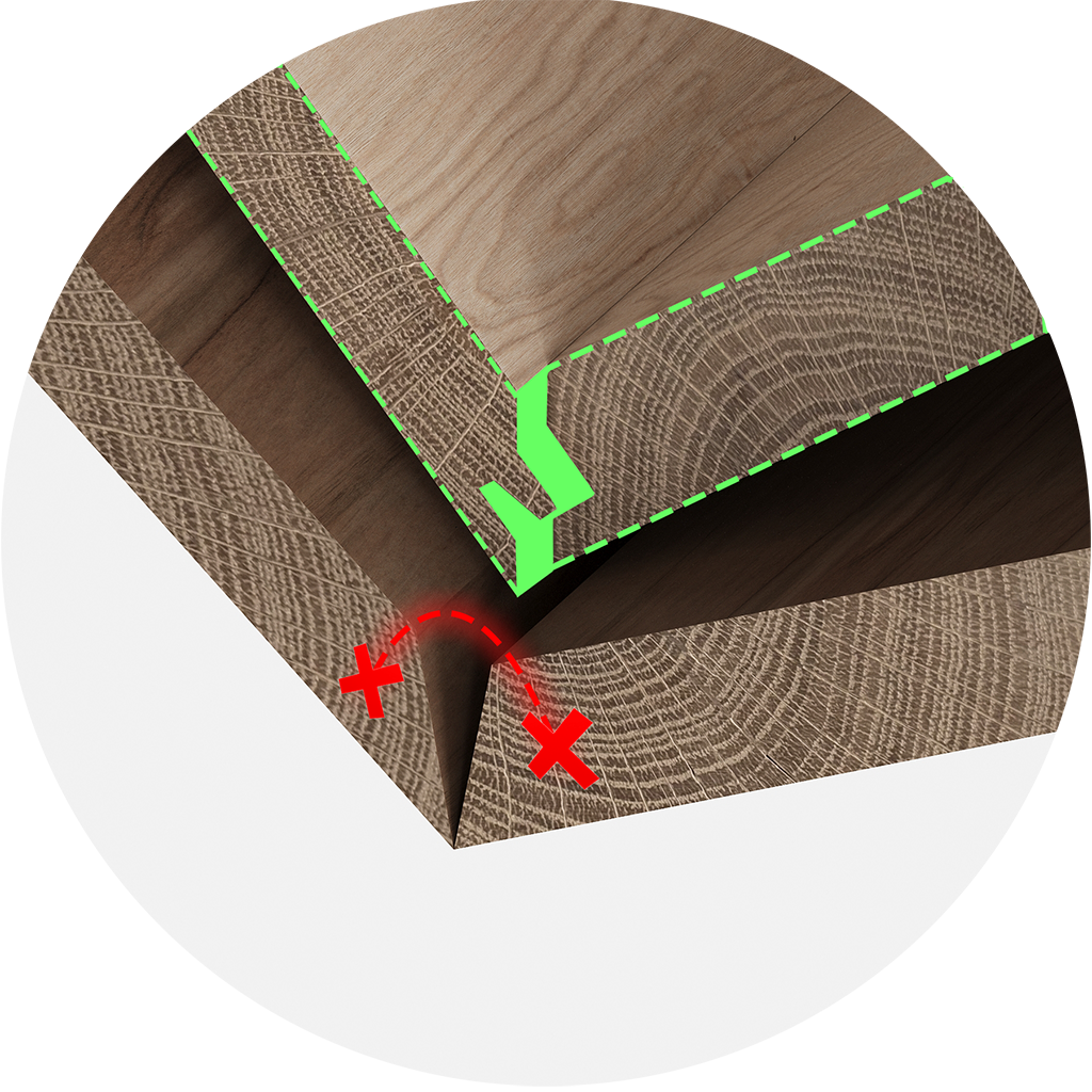 TimberLock® 45° Lock Miter Router Bit - 1/2